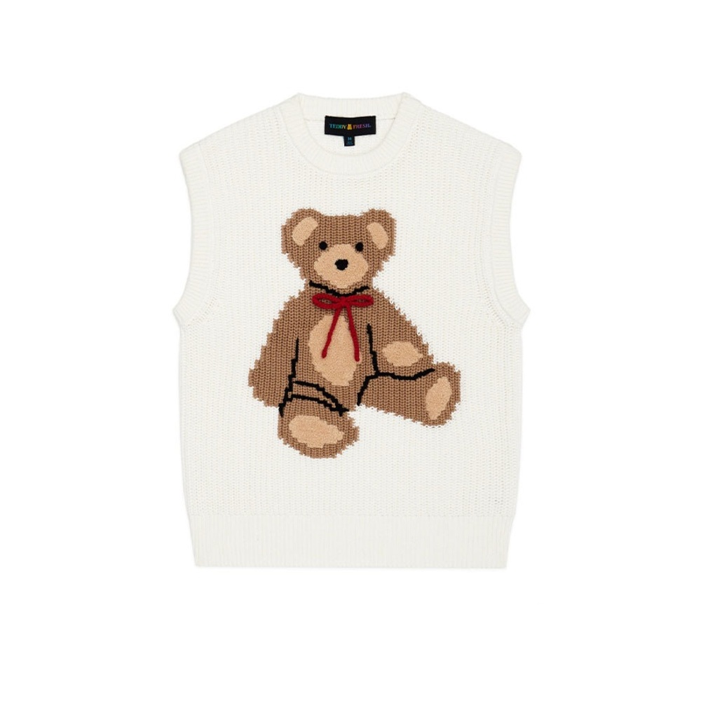 Teddy Fresh Teddy Bear with Bow Sweater Vest